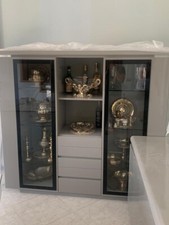 Vetrina Grigio Laccato