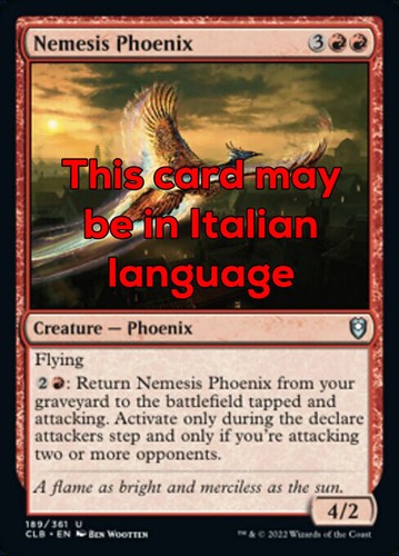 Mtg nemesis phoenix exc - nemesis,