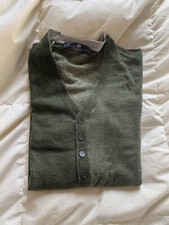 Daniele Alessandrini Maglioncino In Lana Merino Verde Marcio Taglia 50/L