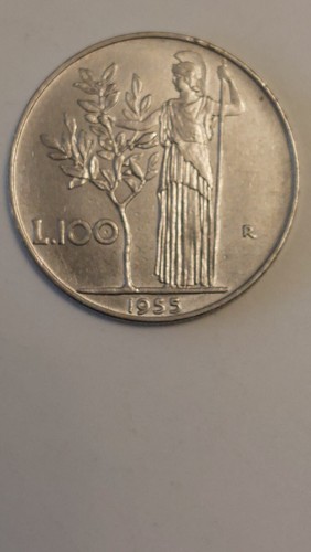 Moneta 100 lire del 1955 - da,
