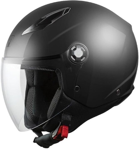 Casco demi jet colore nero - demi,