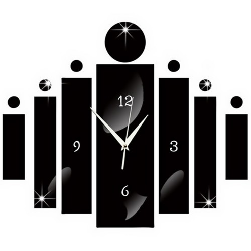 Set orologio acrilico casa - 1,