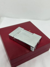 Stupendo accendino a gas vintage placcato argento da collezione fiamma morbida vecchia scuola