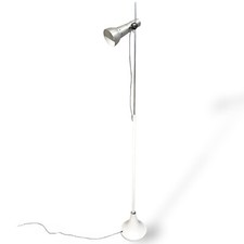 Lampada da terra design in metallo, anni '70 vintage