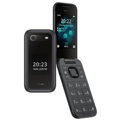 Nokia 2660 flip mobile - (black),