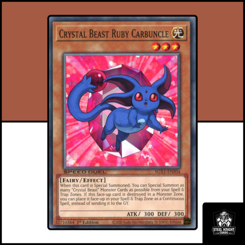 Crystal beast ruby carbuncle - beast,