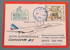 Carta Ultimo Volo CONCORDE /