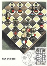 FDC CHESS FRANCIA 1966
