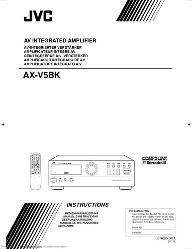Jvc v5bk amplificatore - jvc, ax-v5bk