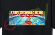 t shirt bagnino piscina maglia cloro in bocca insegnante nuoto divertente