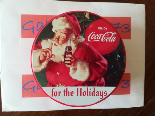 Scatola latta coca - cola, natale