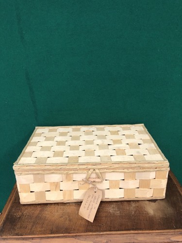 Cassetta legno intrecciata - cassetta, in