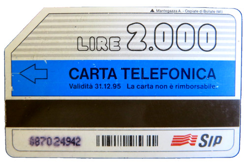 Scheda telefonica lire 2000 - lire,