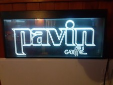insegna luminosa PAVIN CAFFE anni 70-80