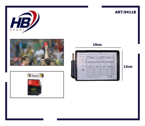 Taccuino arbitro completo - taccuino,