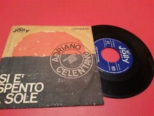 ADRIANO CELENTANO SI E' SPENTO IL SOLE / LA MEZZA LUNA 45 GIRI