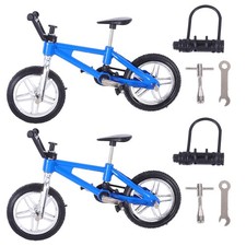 2 Set Mini Mountain Bike Lega Dito Giocattolo Bambini Bambini Regalo Compleanno