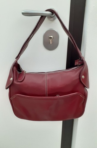 Borsa pelle bordeaux - pelle,