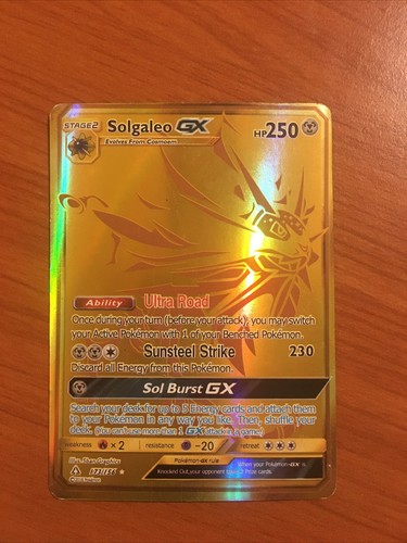 Solgaleo gold full art - solgaleo,