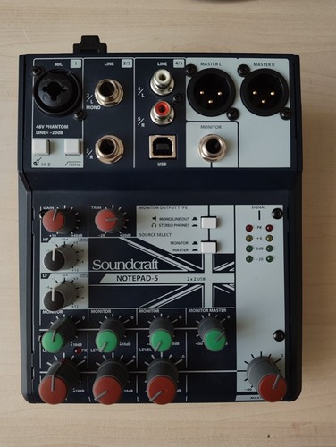 Mixer soundcraft notepad - mixer, notepad-5