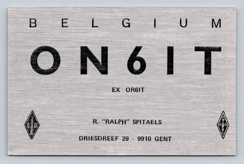 Radioamatore qsl on6it belgio - radioamatore,
