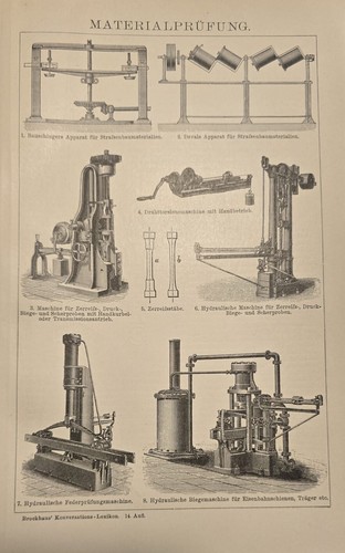 1889 test materiali macchinari - 1889,