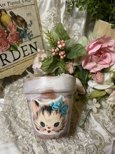 Shabby cottage retrò gattino - shabby,