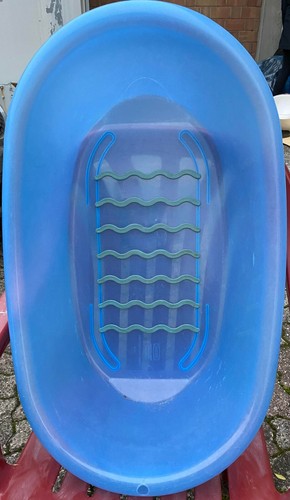 Vaschetta bagno colore azzurro - vaschetta,