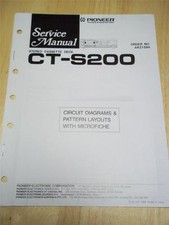 Pioneer Manuale di servizio ~ CT-S200 Cassette Tape Deck ~ Originale ~ Riparazione ~ con scheda