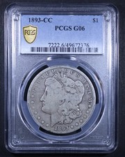 1893-CC Morgan Silver Dollar -