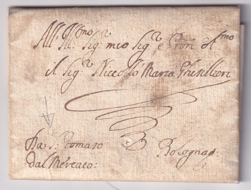 Aa315 antica lettera modena - lettera,