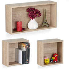 Mensole Da Muro, Set 3 Ripiani