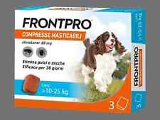 Frontline FrontPro 10-25 Kg Antiparassitario Cani contro Pulci Zecche 3 Compress