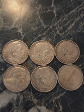 Lotto Di Sei Monete Argento. 5 reichsmark