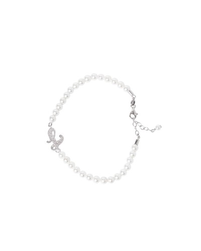 Bracciale perle 4mm lettera - perle,