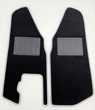 ASC tappetini auto set kit 2pz Ape Piaggio 50  bordo argento battitacco in gomma