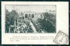 Napoli Pompei Valle di Feste Giubilari Santuario Commemorativa cartolina MX1378