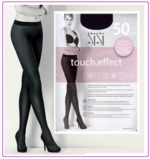SISI collant donna microfibra 50 Den senza Cuciture coprente calza TOUCH.EFFECT 