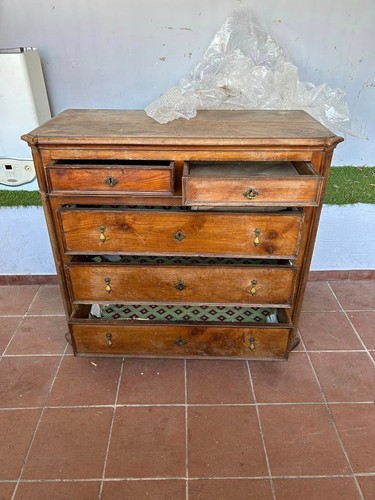 Antica cassettiera legno - legno, di