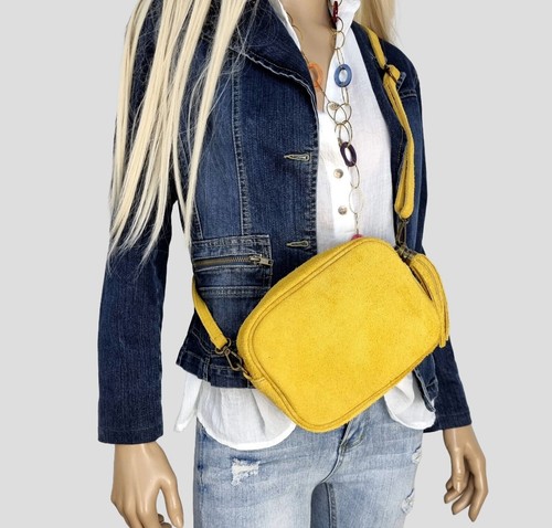 Pelle scamosciata clutch - pelle,