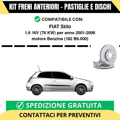 Kit freni anteriori pastiglie - kit,