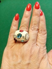 Anello maxi in ceramica con