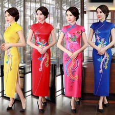 Abito lungo donna seta