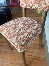 SET 4 sedie anni 50 - 60 Modernariato con tessuto originale