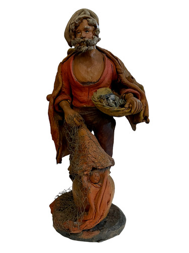 Statua terracotta inizio - in, terracotta,