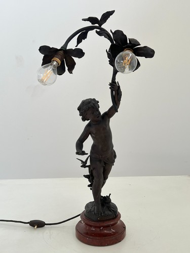 Lampada tavolo scultura - tavolo,
