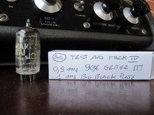 ECC83 12AX7  Marconi   Square Getter  big Black  plate  used