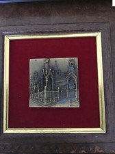 Quadro religioso vintage in ottone SAN ZENO VERONA ITALIA