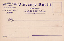 C20090-MARCHE, ANCONA,VINCENZO ANELLI MANIFATTURE TESSUTI - TELE - LINO - COTONE