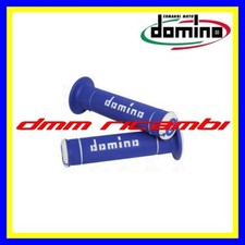 Manopole Trial Domino Tommaselli Moto Scooter Minimoto Gp Blu Bianco strada